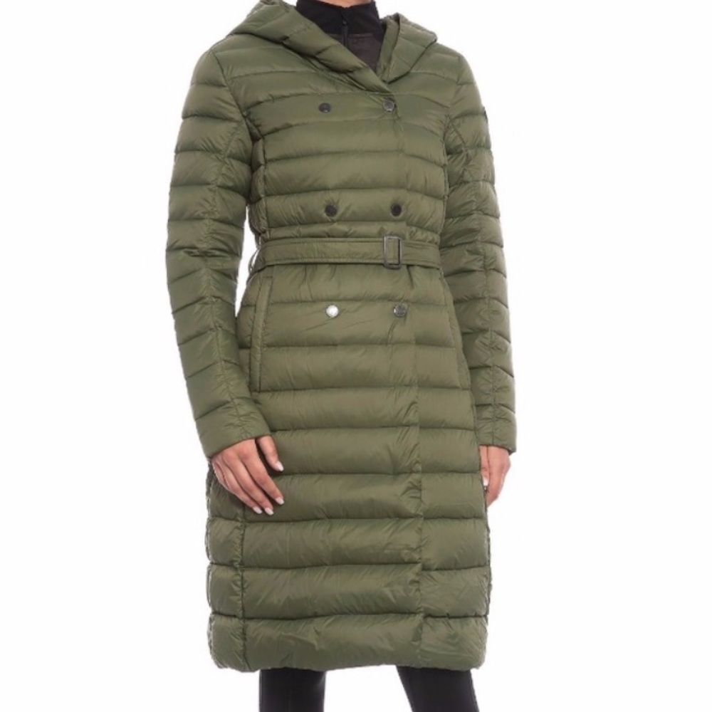PAJAR CRYSTAL DOWN JACKET COAT 550 FILL MILITARY GREEN TRAVEL COAT